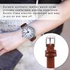 Exquisito Pequeño Sencillo Moda Mujer Reloj de Vestir Retro Cuero Mini Reloj de Pulsera (café)