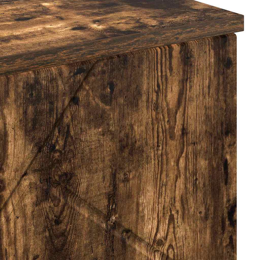 Bathroom Cabinet with Door Smoked Oak 60 x 35 x 80 cm