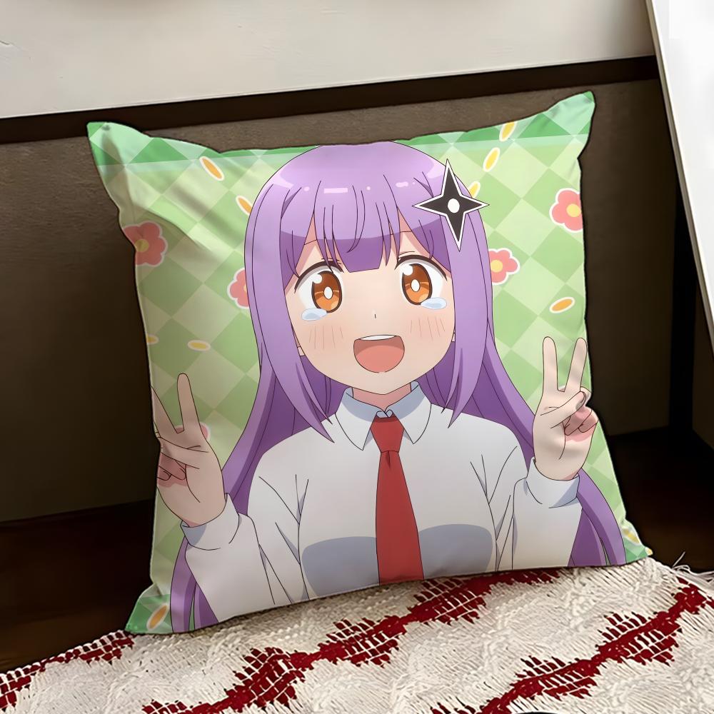 Ninja to Koroshiya no Futarigurashi 2 Cushion Cover Reversible Soft Durable Pillow Cover Home MultiScene Use for Daily Comfort