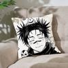 Anime J-Jujutsu K-Kaisen Pillow Case Cushion Cover Soft Cute Throw Pillow Case For Car Sofa Pillowcase Polyester With Zipper