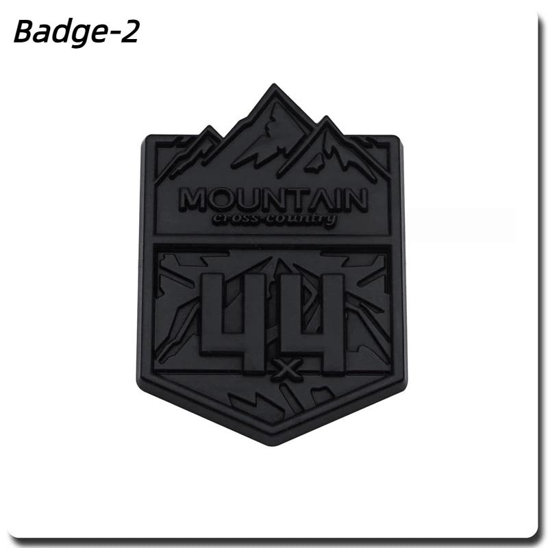 3D Metal 4X4 Mountain Cross Country Badge Auto 4WD Emblem Car Stickers Styling Decals Accessories