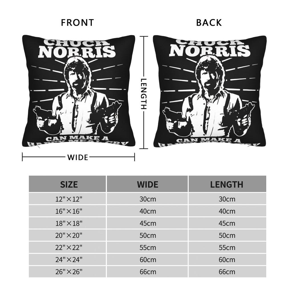 Chuck Norris Meal Cry For Fans Pillowcases Retro Trendy Pillow Case For Sofa Car Home Decor Soft Pillow Cover