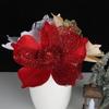 6 Pcs New Arrival Christmas Poinsettia Flowers for Decor, Home Decor Artificial Flowers, Christmas Tree Decor Covers Flower, New Year's Tree Decor