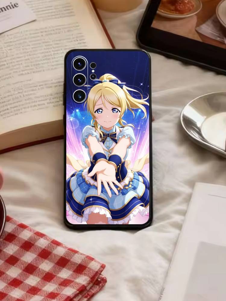 L-Love live-Ayase Eli Phone Case For Samsung S26,S25,S24,S23,S22,S21,S20,Ultra,Plus,FE Black Soft Cover