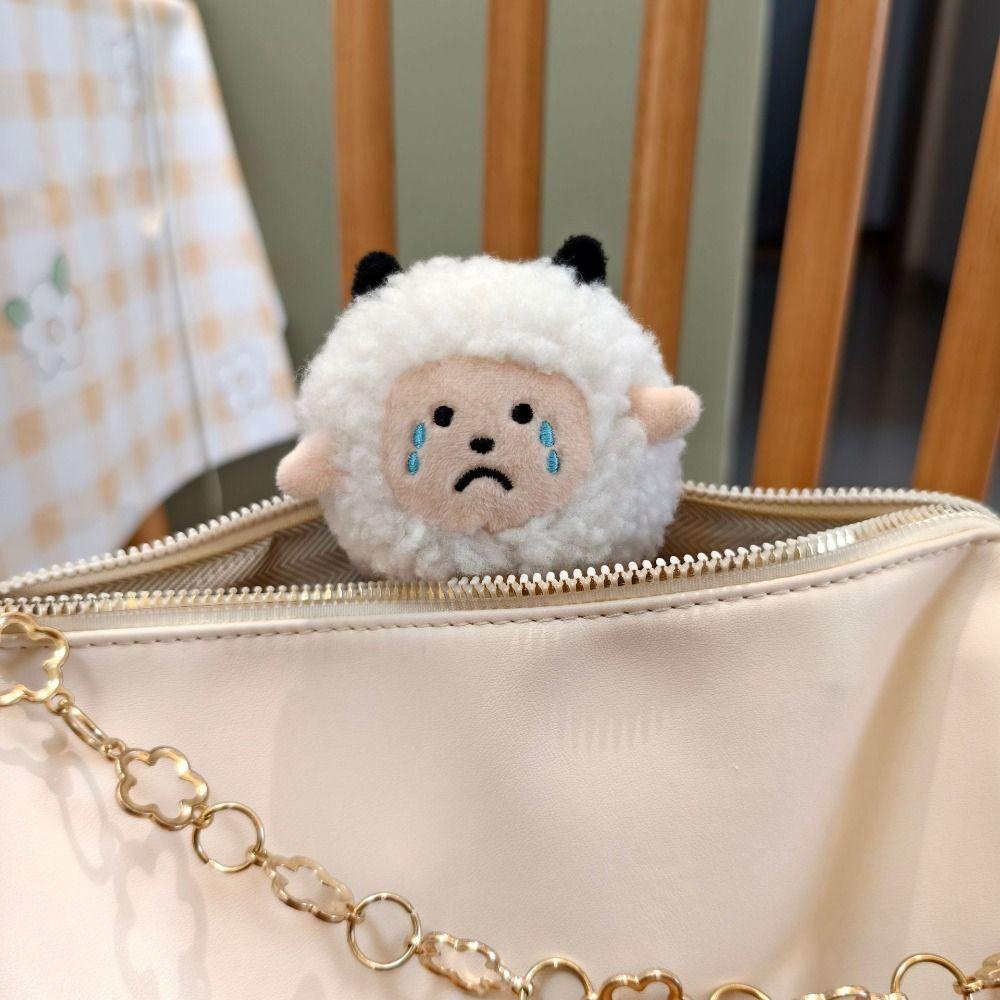 Cartoon Tears Sheep Doll Keychain Bag Charm Sheep Doll Bag Pendant  Children Gift