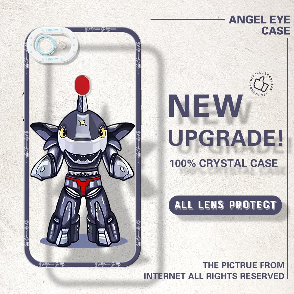 Shockproof Cartoon Astronaut Crystal Case Full Cover Camera Protection Transparent Soft Phone Casing for OPPO Reno Realme OnePlus