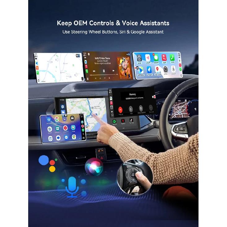Spedal 2025 Latest Wireless CarPlay Apapter USB CarPlay & Android Auto,Type-C Port,Converts Wired to Wireless,Plug & Play,Auto-C