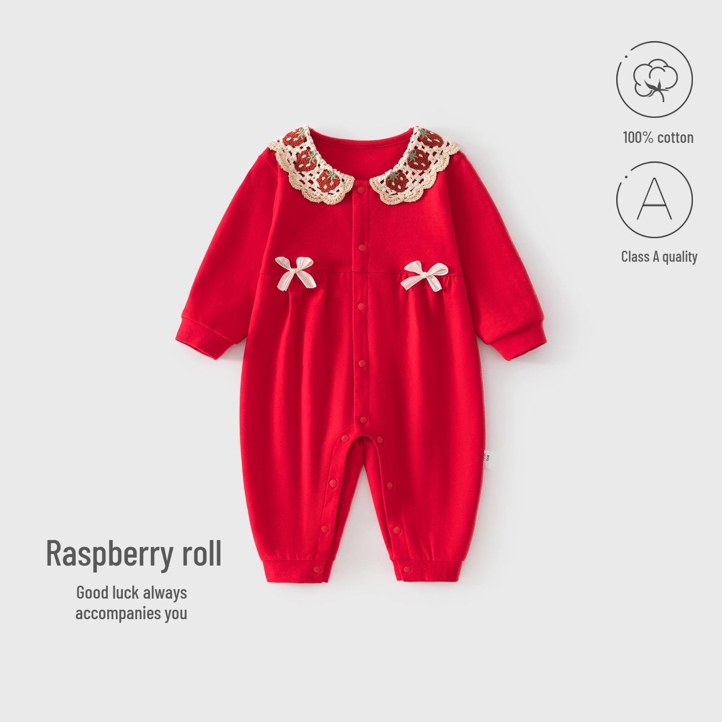 Baby Bodysuit All-Season Base Layer for Boys & Girls - First Birthday, New Year s, Outdoor Crawling Outfit 90 cm