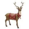 Christmas Decorations Realistic Reindeer Figurines with Long Antler and Feet Tabletop Centerpieces for Home Decors