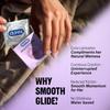 Durex Preservativos Naturals Smooth Glide para Homens - Pacote com 10 | com Lubrificante à Base de Água 2X | Ultrafino