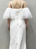 Detachable Tulle Puff Sleeve Arm Warmers – Off-Shoulder Bridal Accessory for Wedding, Photo Shoot & Evening Gown