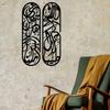 2 Piece Islamic Wall Art Arabic Calligraphy Metal Decor Set Home Gift Housewarming Wedding Christmas