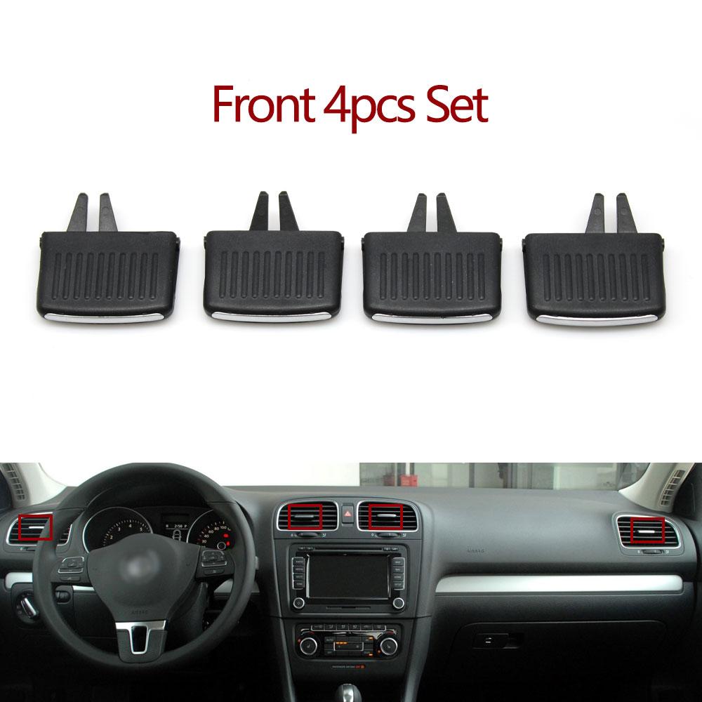 Golf 6 Front Dashboard Air Conditioner Outlet AC Vent Grille Slider Tab Clip Repair Kit For VW Volkswagen 2008-2012 5K0819703