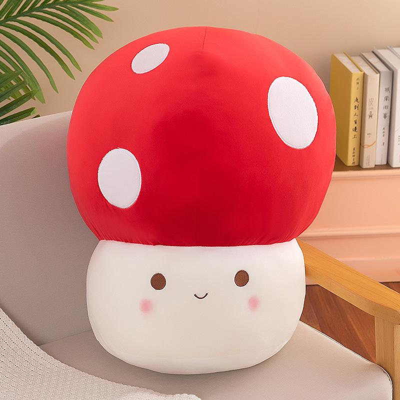 Red Mushroom Doll Red Umbrella Umbrella Mushroom Pillow Plush Toy Children's Gift Ragdoll