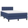 Maison Exclusive - Sommier à lattes de lit avec matelas bleu 120x190 cm tissu