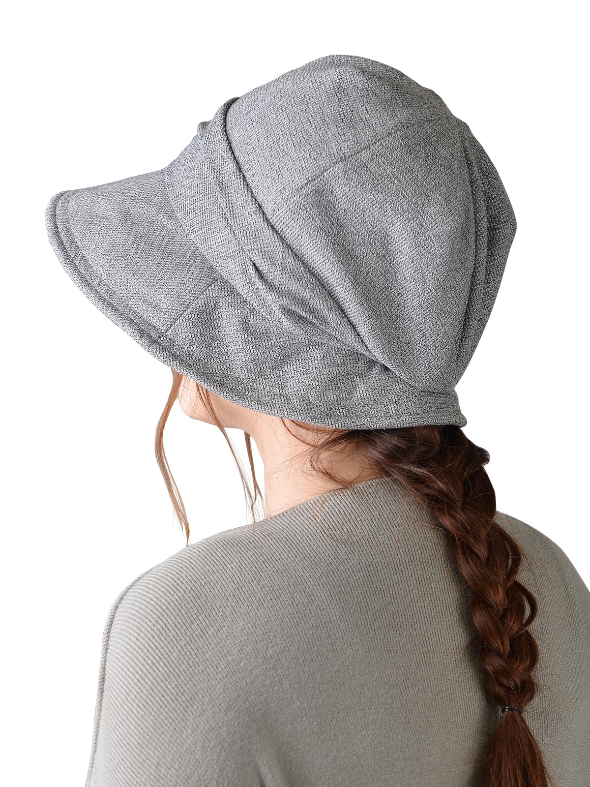 

WEISHY Кепка газетчика Плюс Широкая Полная Легкая УФ с ремешком на подбородке Женская осенне-зимняя шляпа, Размер, Поля, Покрытие, Блокировка, Стройнящая лицо, Теплая, Защита, серый