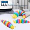 Sensorisches Spielzeug Fidget Schnecke Bunt Niedlich 3D Gelenkig Stim Handgelenk Krafttraining Flexibel Stressabbau Lustig Quetschbar Dekompression Jungen Mädchen Geschenk