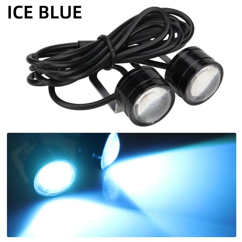2pcs Motorcycle Flash Strobe Eagle Eye Motorcycle Daytime Running Light Fog Lamp Headlight Moto Accessories