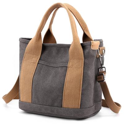 Tote Bag for Shoulder for [manukori] Women, Small, Canvas, Divider, Handbag, Bag, Stylish, Cute, Lightweight, Travel, Commuting, Self-supporting