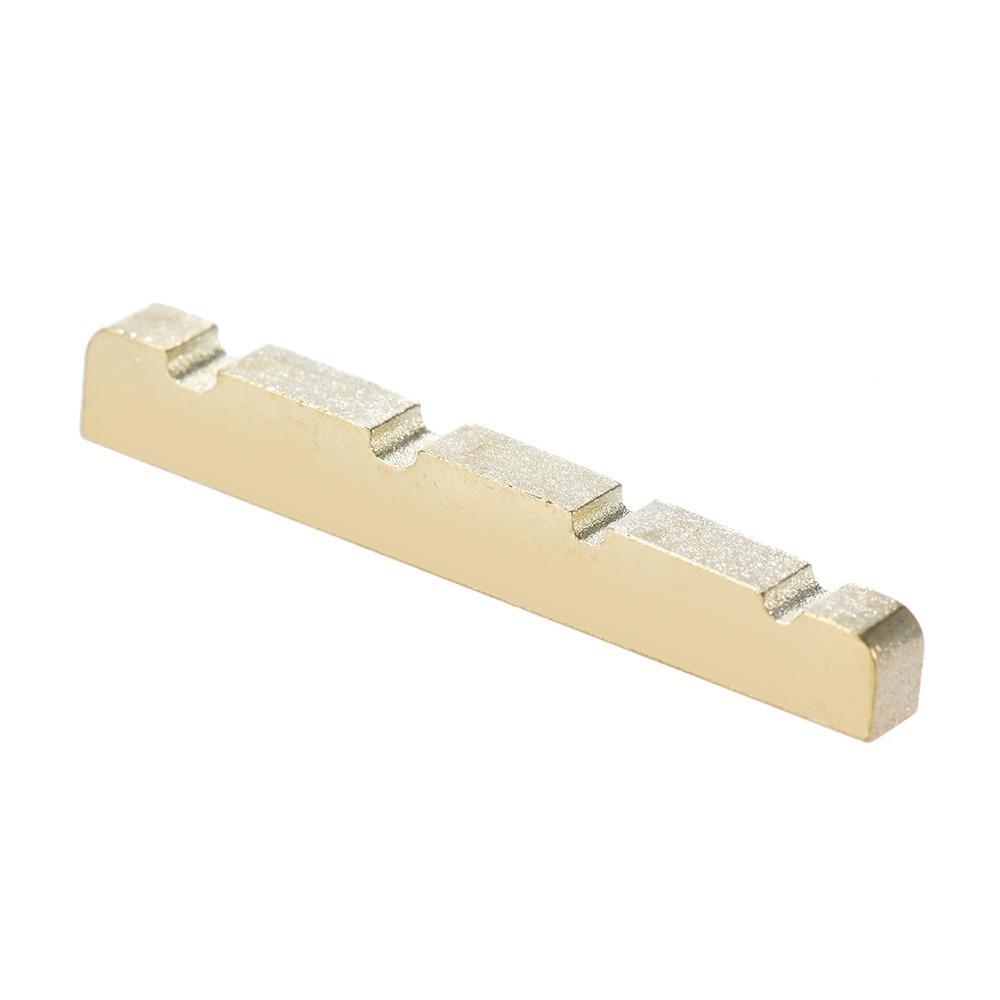 38mm Length Electric Bass Nut Brass Material Bass Guitar Nut Pre-Slotted Nut  Electric Bass Guitar