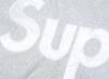 Supreme Bluza z kapturem i satynową aplikacją, melanżowy szary
