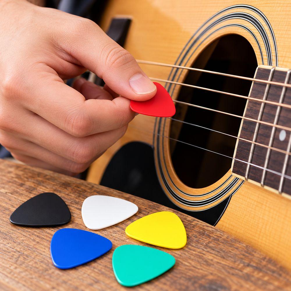 20Pcs ABS Plectrums Acoustic Guitar for Acoustic Guitar Folk Guitar Ukulele Accessories