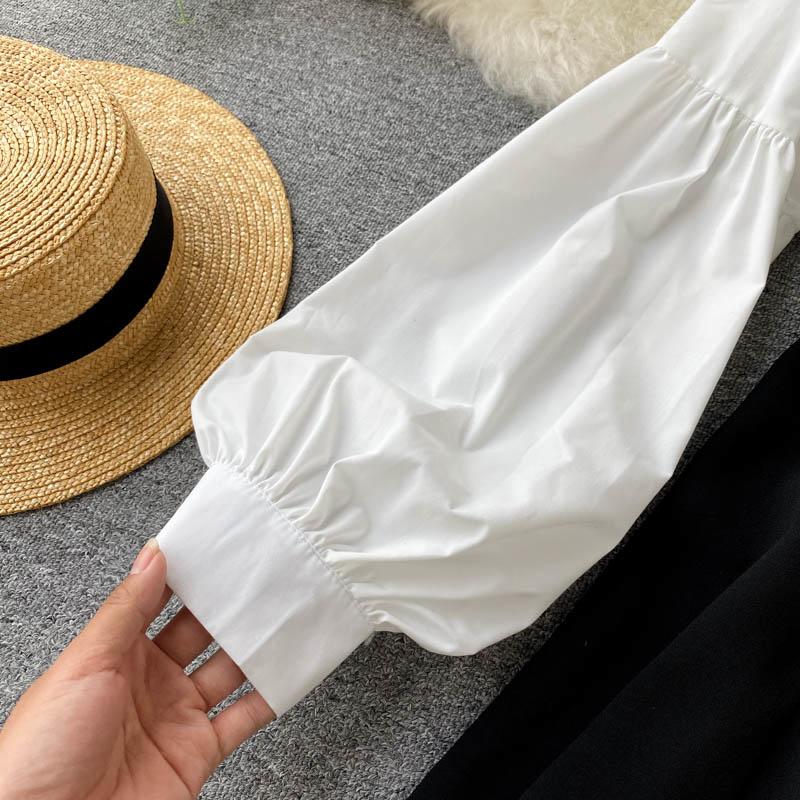 Французское сексуальное платье на бретельках — фото 8