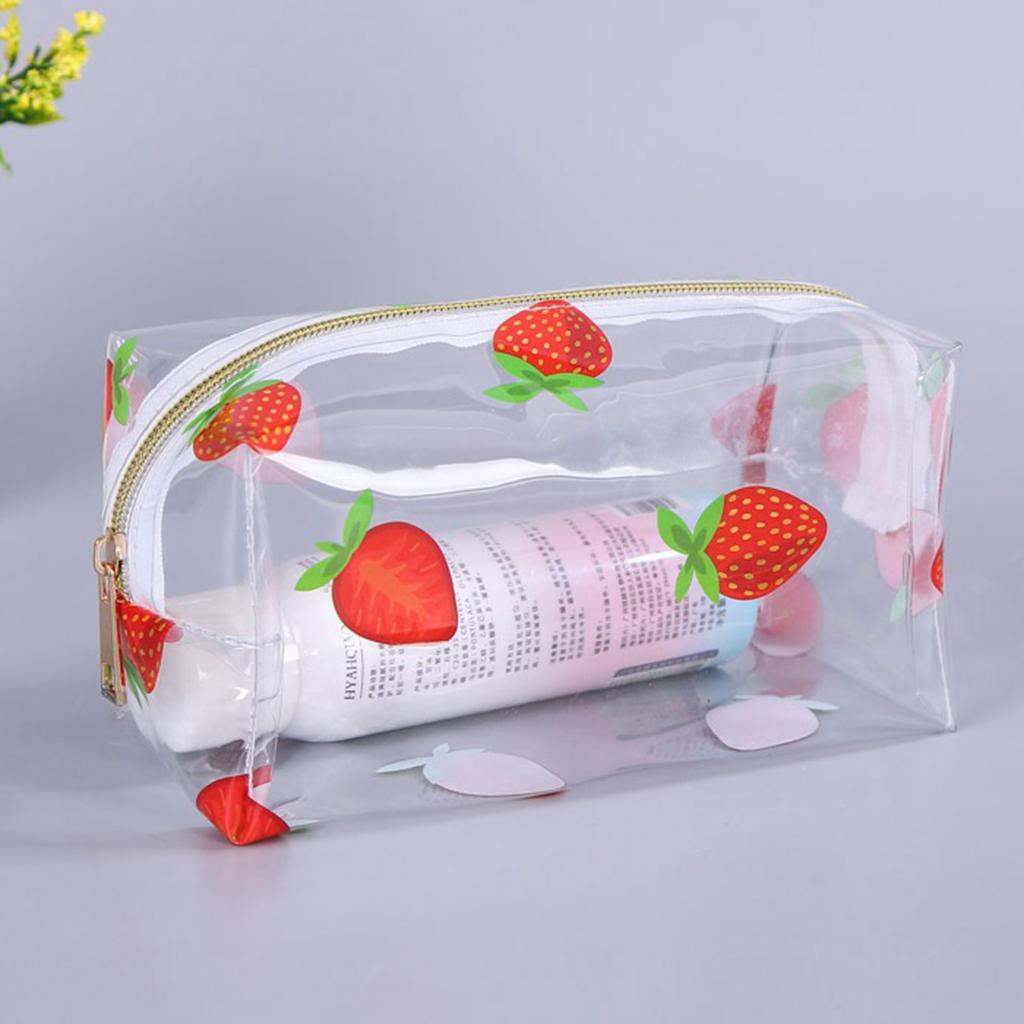 PVC Transparent Makeup Bag Waterproof Travel Toiletry Organizer Pouch