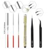 WMYCONGCONG Plastic Model Tool Kit, 13-Piece Beginner's Tool Set, Includes Thin-Blade Nippers, File, Cutting Mat, Precision Tweezers, and Modeler's Kn