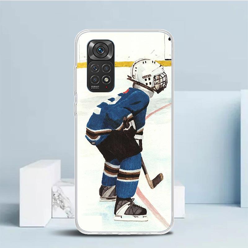 Ice Hockey Rink Sport Phone Case For Xiaomi Redmi Note 15 14 14S 13 12S 12 Pro Plus 11S 11 11T 11E 10S 10 + Soft TPU Back Cover
