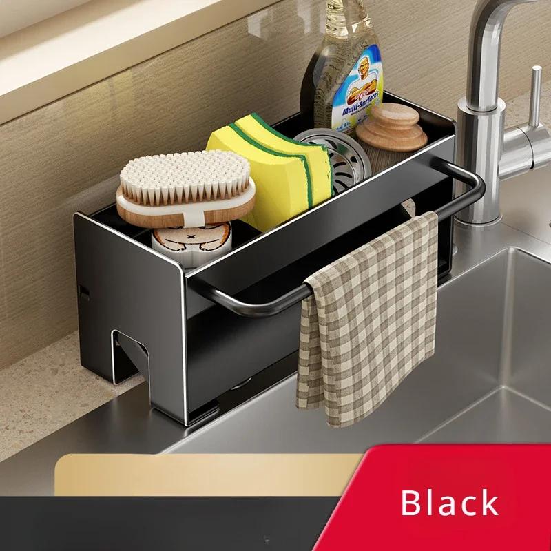Küchenspüle Ständer Schwammhalter Abtropfgestell Organizer Aufbewahrungszubehör Regal Aufbewahrung Organizer Geschirrtrockner Rack Gadgets
