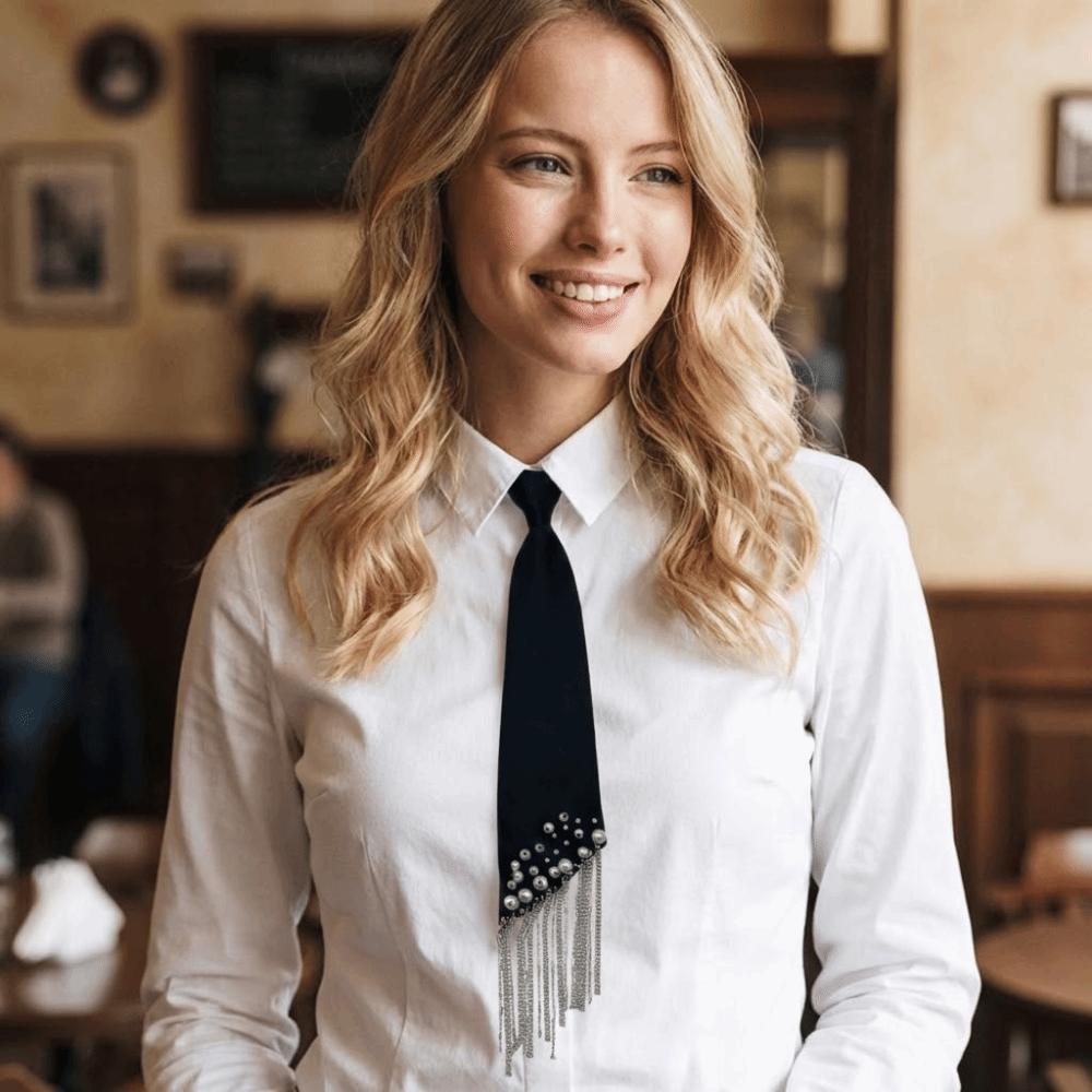 Adjustable Lazy Person Neck Tie Korean Style Pre Tied Neck Tie Elegant Shirt Tie  JK