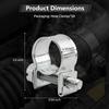 10PCS 10-12mm Car Fuel Injection Hose Clamps,Adjustable Cars Fuel Line Clamps Provide Good Fastening Effect,Sturdy Mini Fuels Line Hose Clamp Kit Car