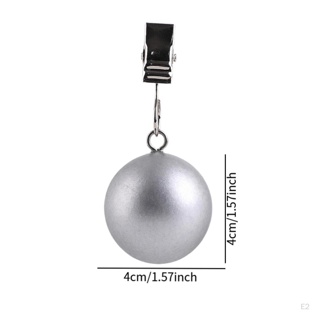 4x Curtain Weights Hangers Multipurpose Pendants Drapery for Garden Flag Table Cover Shower