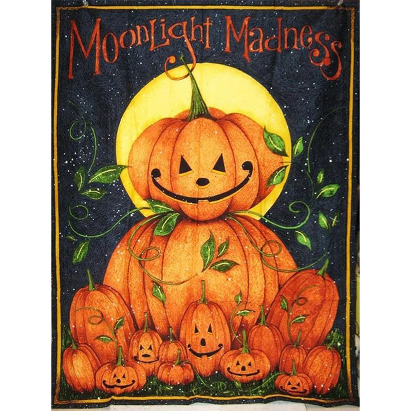 5D Diy Diamond Painting Pumpkin Halloween Gift Cross Stitch Kit Full Drill Embroidery Mosaic Art Picture Of Rhinestones Decor
