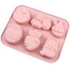 1/4Pcs Chocolate Candy Baking Tool Easter Bunny Egg Shaped Silicone Cake Cookies Mold For Easter Kids Birthday Party DIY Decor