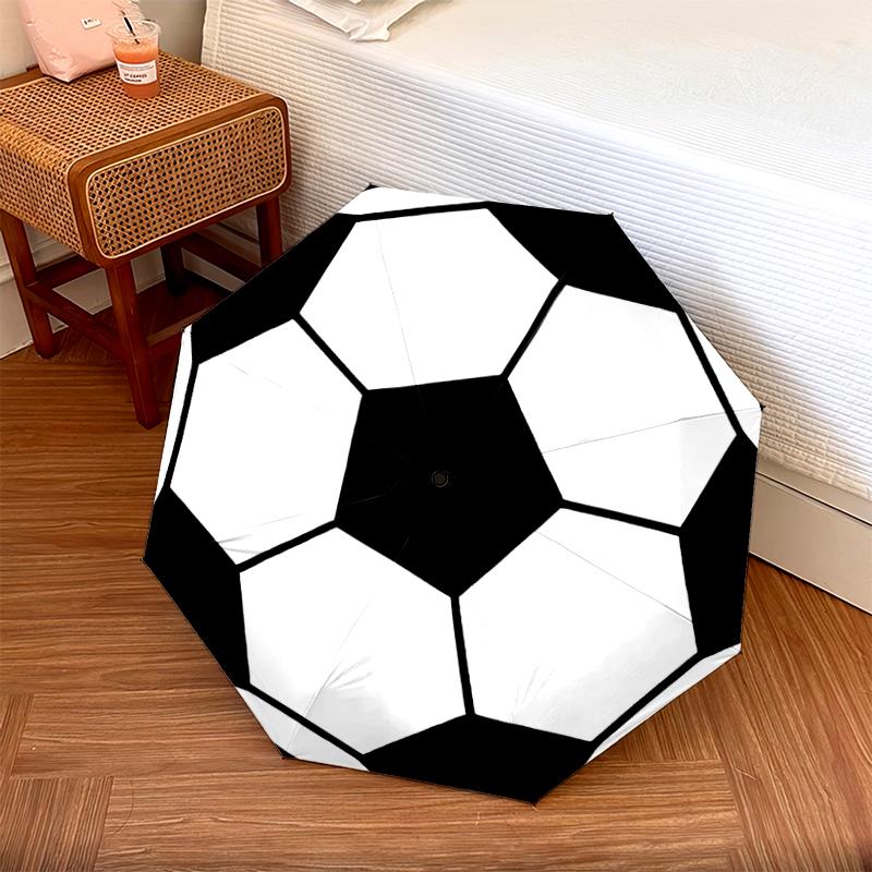 1PC Football Sport Umbrella Portable Folding Umbrella Iron Frame Hole Bone Structure Outdoor Home Umbrella A10