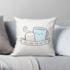 Just Here For The Tea Square Pillowcase Polyester Linen Velvet Pattern Zip Decorative Car Cushion Cover 18"