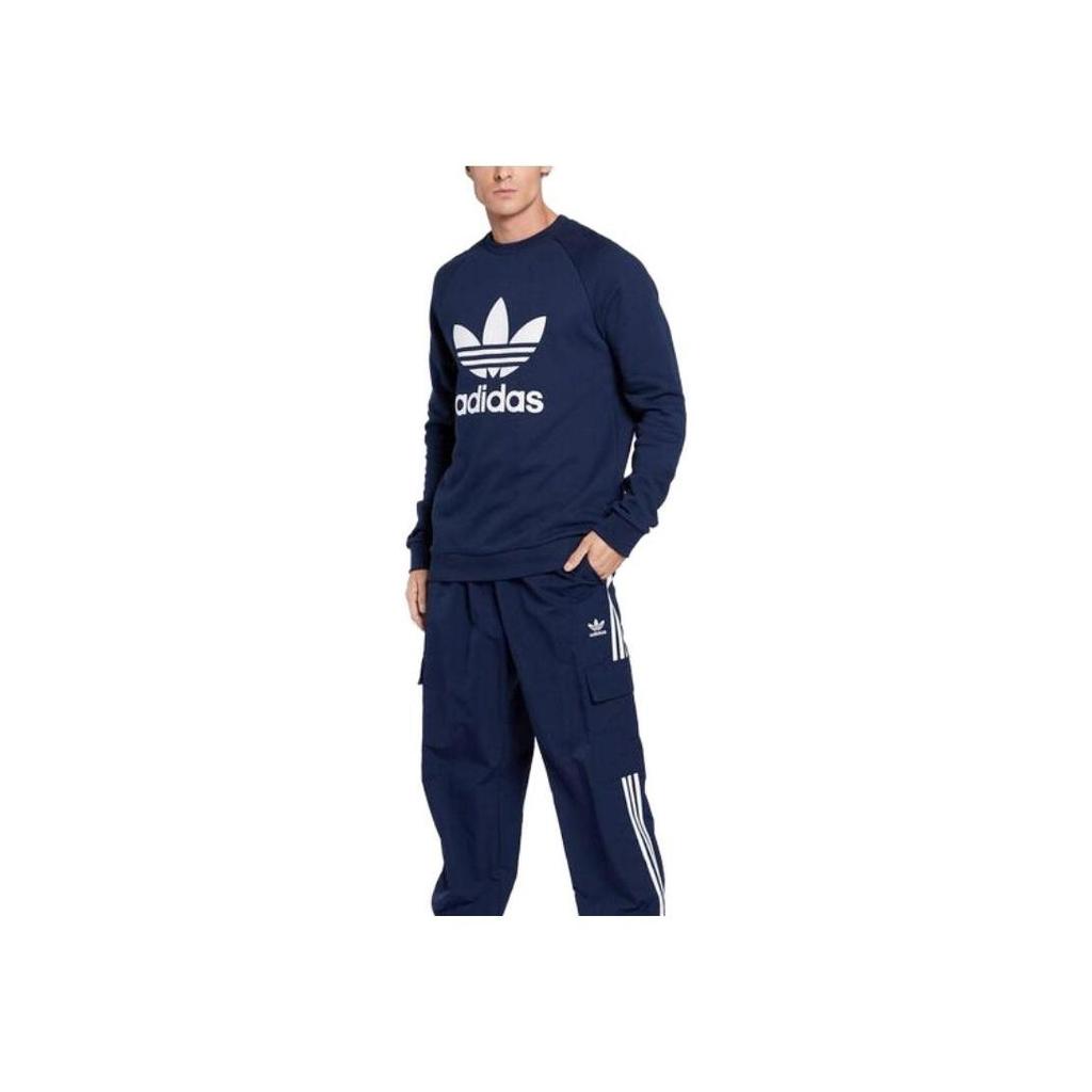 adidas Originals Trefoil Crewneck Sweatshirt Night Indigo Unisex HK5294