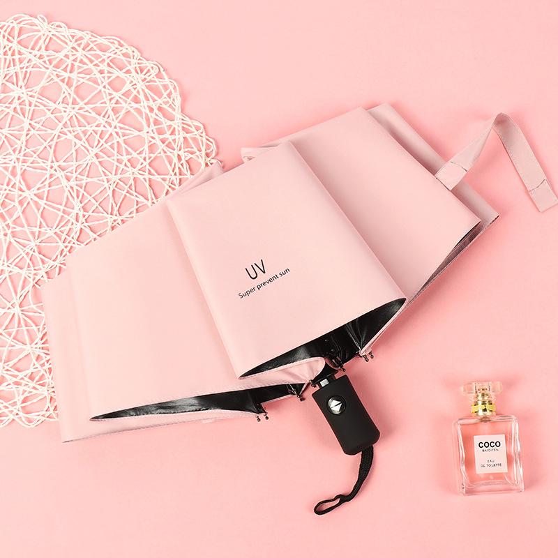 Dual-Use Automatic Folding Umbrella - Large Sunshade for Men & Women with Custom Logo and Sunscreen Protection.