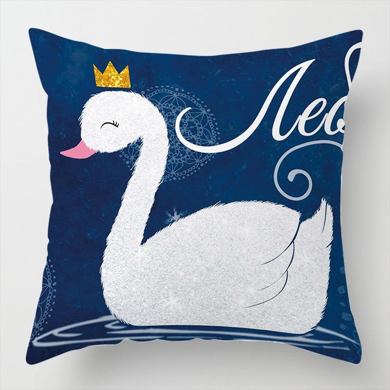 Cartoon Gift Pillow Sofa Bay Window Linen Cushion Cover