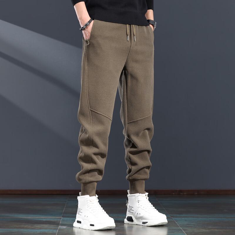 JieLeNuo Men's Chenille Loose Fit Sweatpants