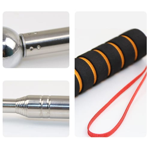 Stainless Steel Telescopic Hammering Diagnostic Rod [130cm Long, with Strap] for Wall, Tile, and Ceiling Delamination, Inspection, Inspection, Repair,