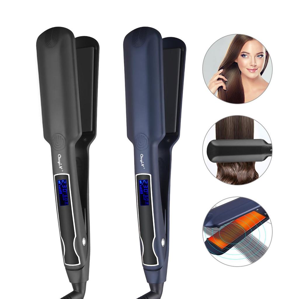 Plancha de pelo CkeyiN con pantalla LCD para uso húmedo y seco Vibración  cerámica Plancha alisadora de cabello Calentamiento rápido comprar a buen  precio — entrega gratuita, reseñas reales con fotos — Joom