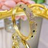 2026 French Retro 18K Color Zirconium Bracelet Ring Super Luxury Wedding Atmosphere Diamond Jewelry Set Women