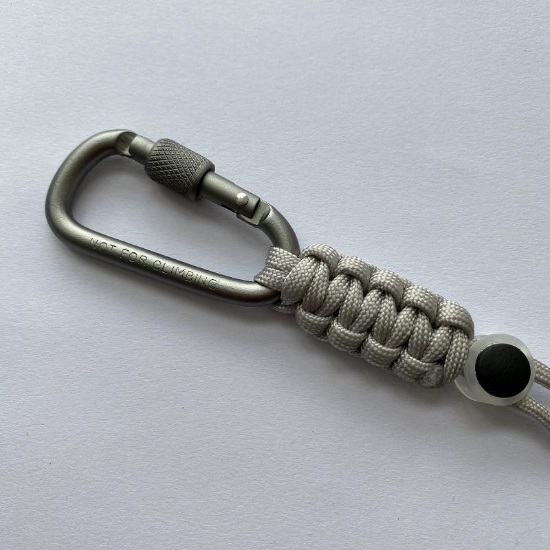 Umbrella rope woven water bottle buckle metal hook portable beverage lanyard mountaineering backpack key lock fast pendant edc