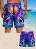Men's American Flag Quick-Dry Summer & Fall Beach Swim Trunks - Casual Plus Size Shorts