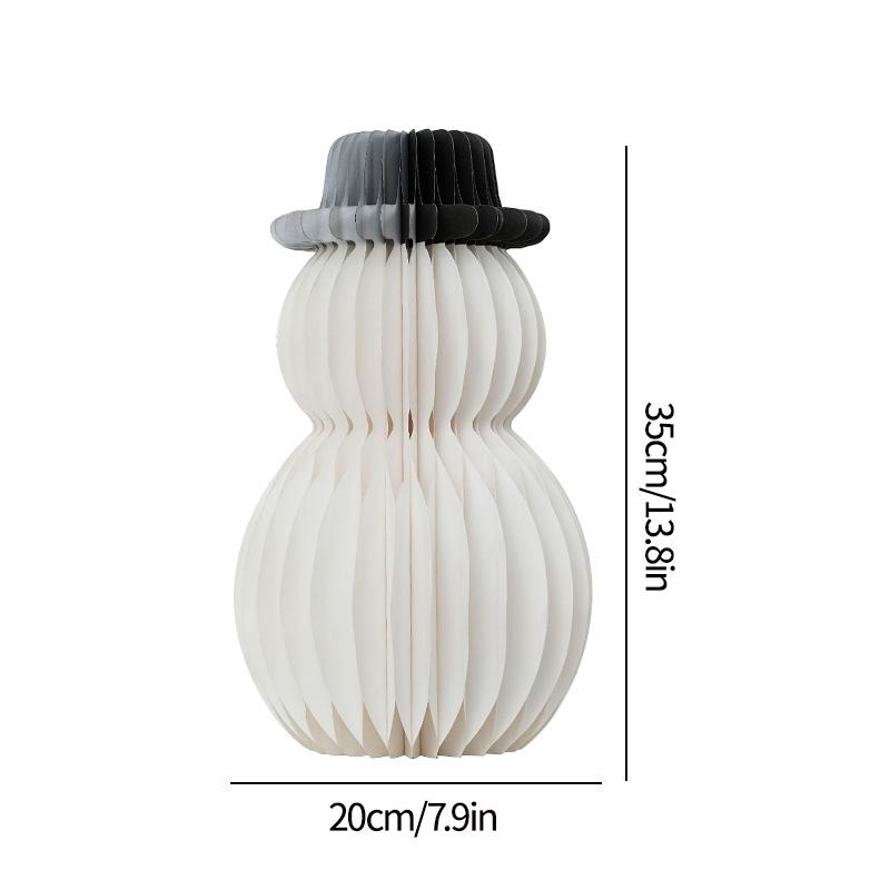 Brad de Crăciun din hârtie tip fagure 3D Moș Crăciun Minge tip fagure Aranjament central de masă Decorațiuni pentru petrecerea de Crăciun Ornamente de birou