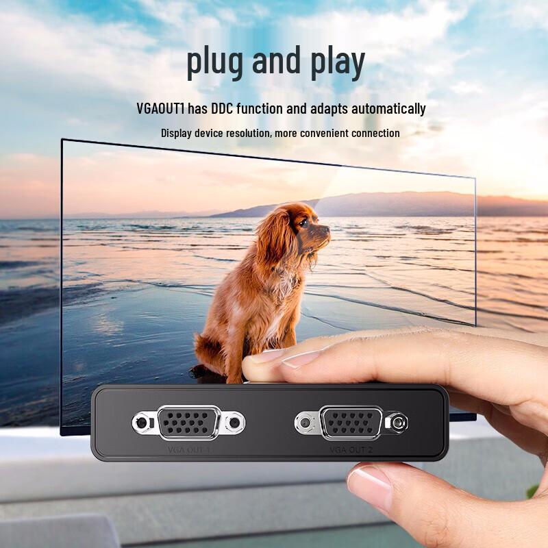 UGREEN 1080P VGA Splitter 1-In-2-Out