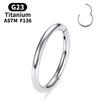 Piercing Naso Titanio G23 F136 Grado Impiantabile 14G 16G 18G 20G Clicker Diaframma Piercing Trago Gioielli Corpo Sexy